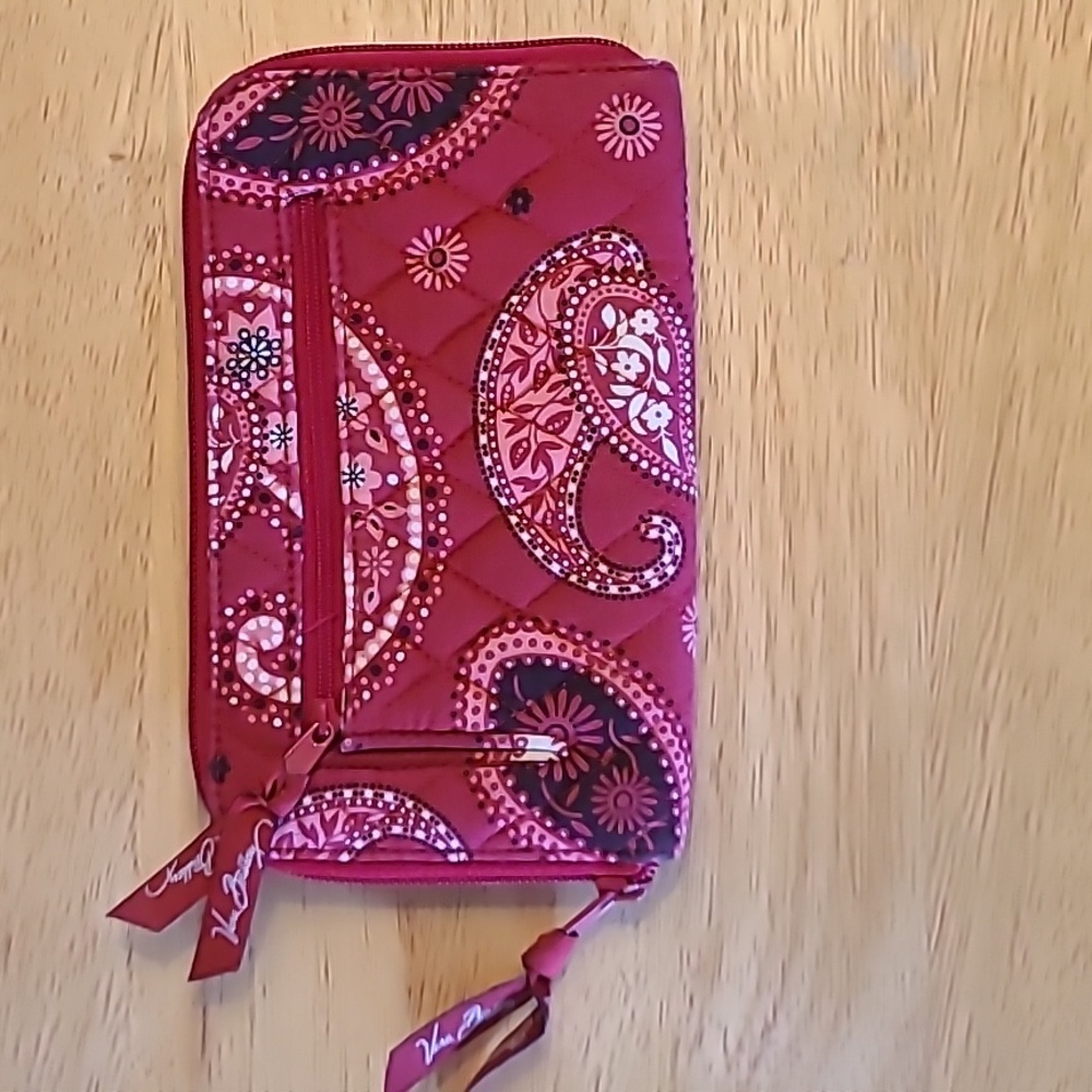 Vera Bradley Mesa Red quilted, carry-all wallet